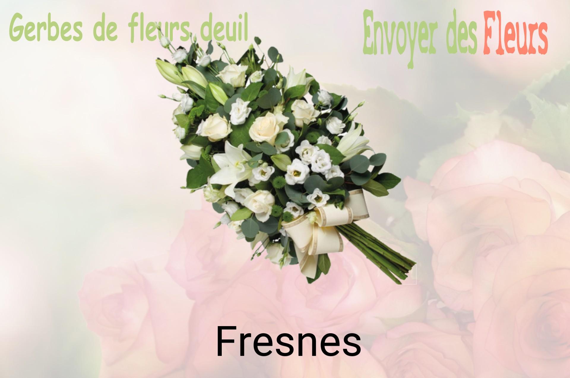 Gerbe de fleurs de deuil livrée à Fresnes
